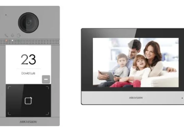 طقم انتركم مرئي هيكفيجن DS-KIS604-P للفلل والمنازل – Hikvision DS-KIS604-P Video Intercom Kit