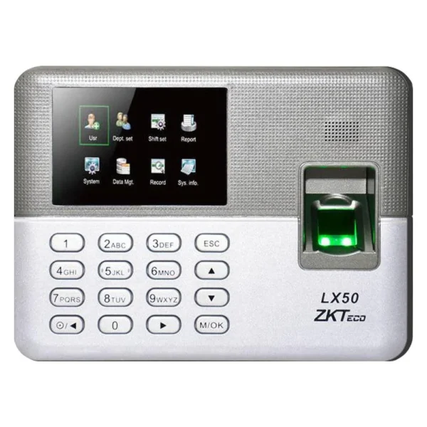 جهاز بصمه حضور وانصراف (ZK LX50) – ZKTeco LX50 Fingerprint Time & Attendance Terminal – 2.8″ TFT